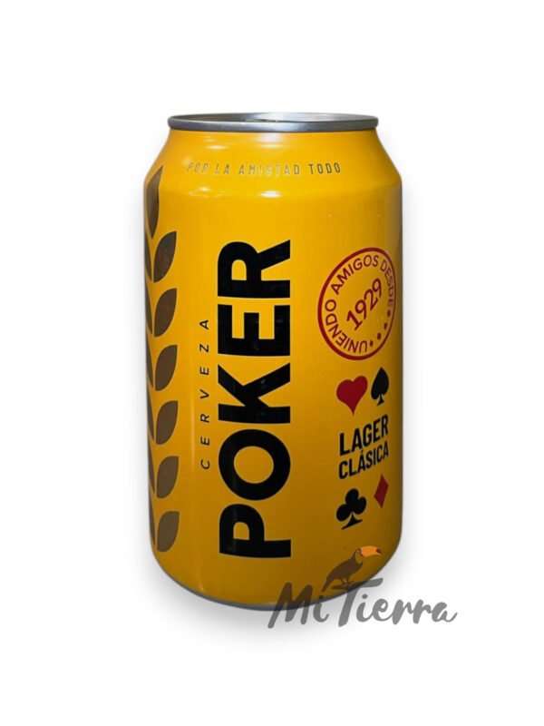 Cerveza Poker Lata Colombia 4% 330ml